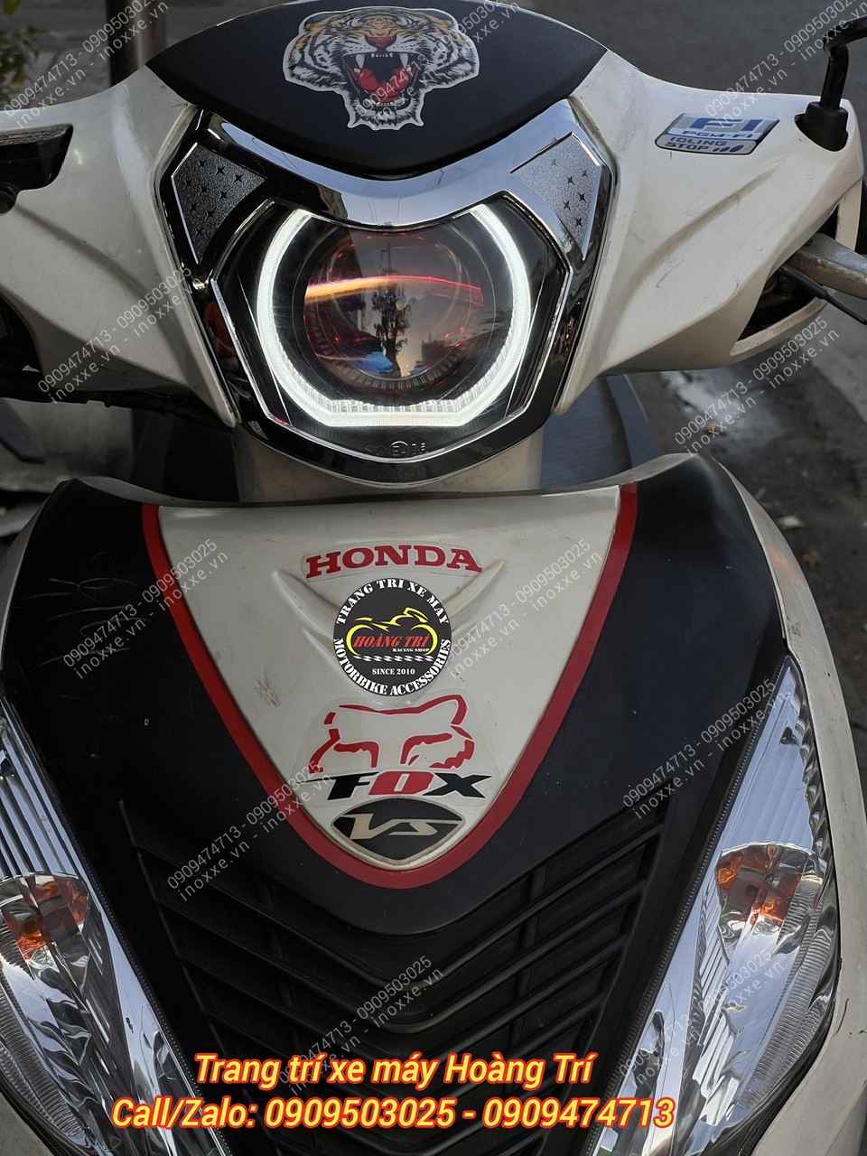 Độ đèn bi cầu xe Vision