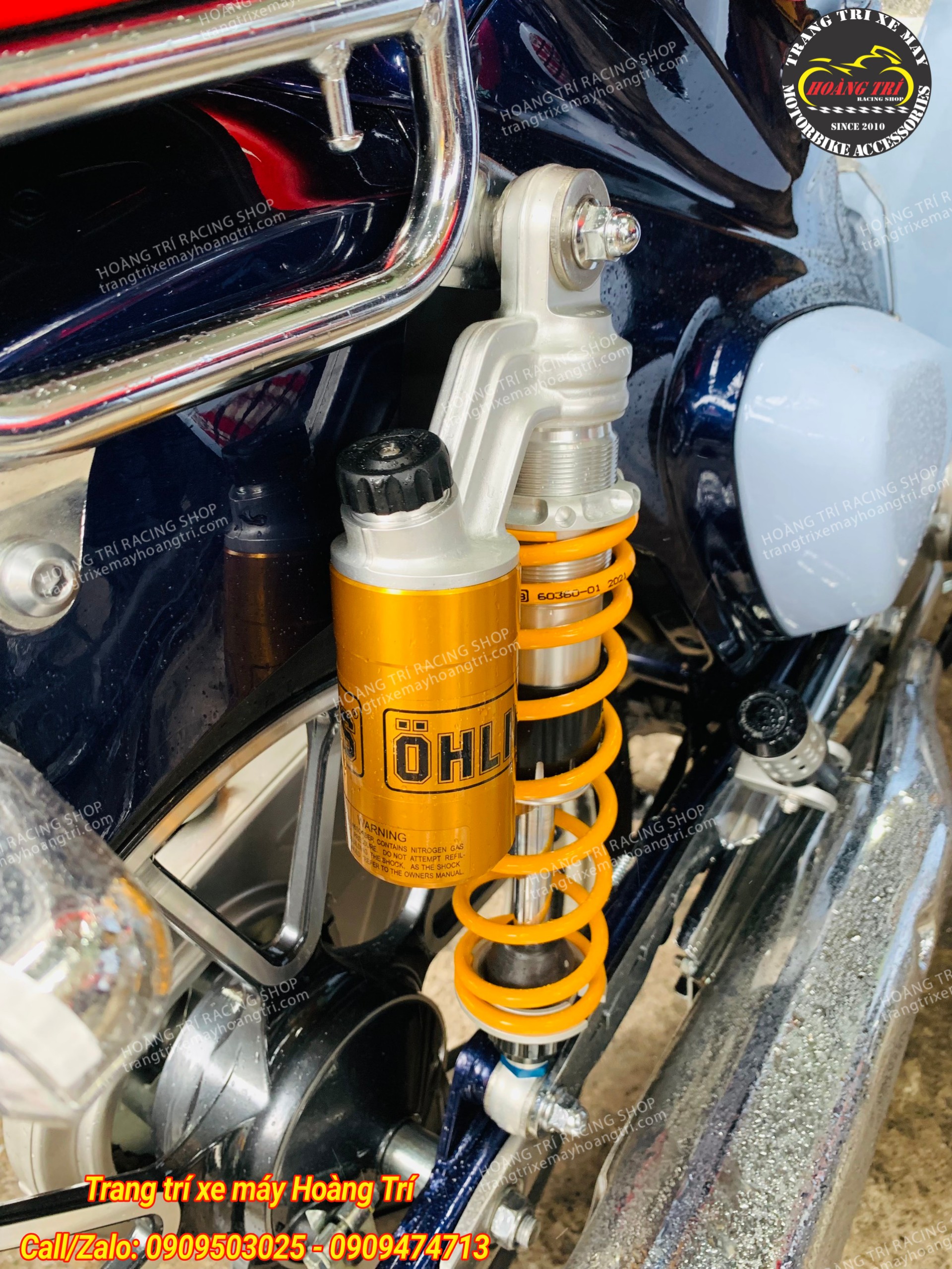 Phuộc bình dầu Ohlins Super Cub 125, Monkey 125 chính hãng Thái Lan