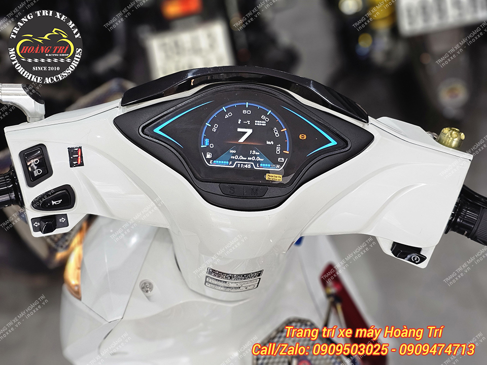 Độ đồng hồ Vespa Full LCD cho xe Future Led/Wave i 125