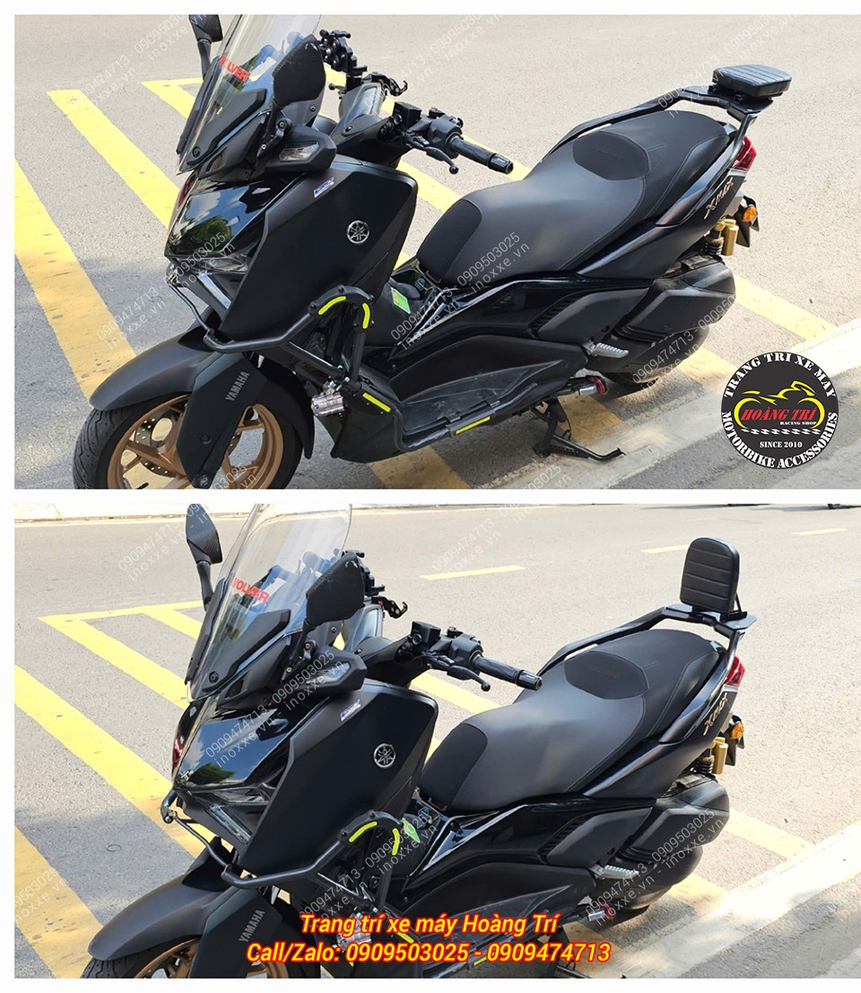 Baga sau tựa lưng XMax 300 bật/gấp 2 chiều