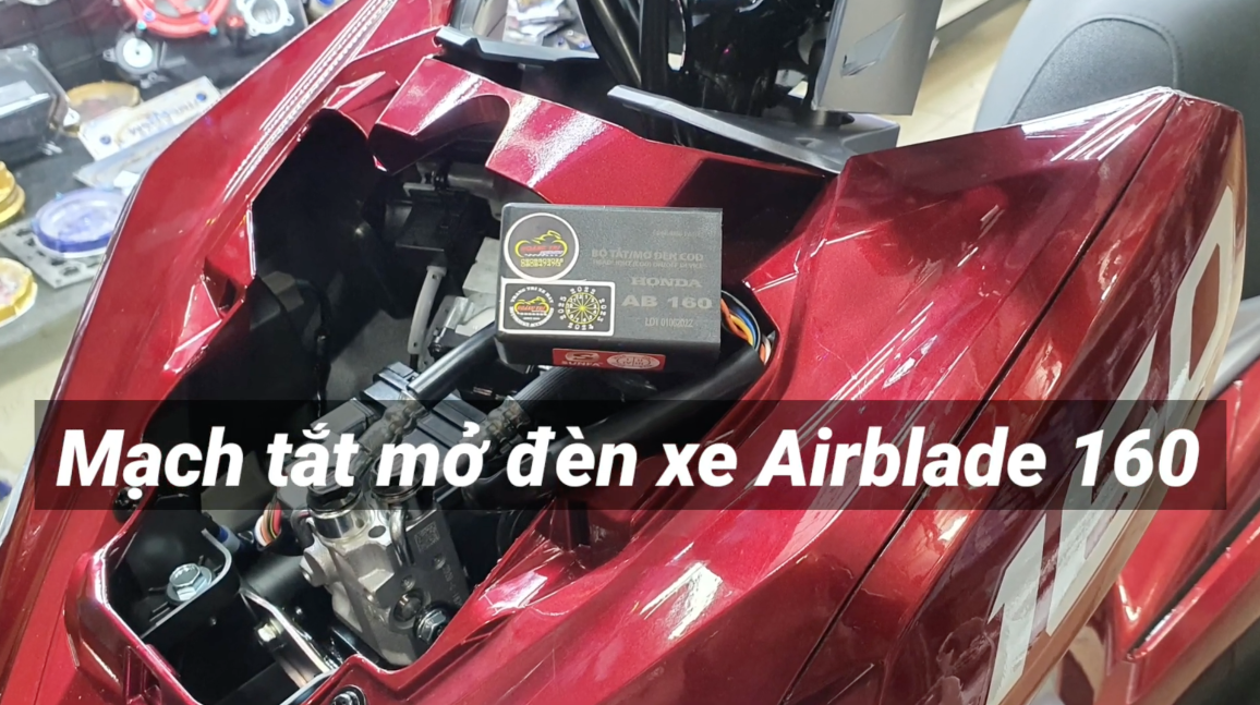 Mạch tắt mở đèn pha Airblade 160 công tắc passing (nhấn giữ 3 giây)