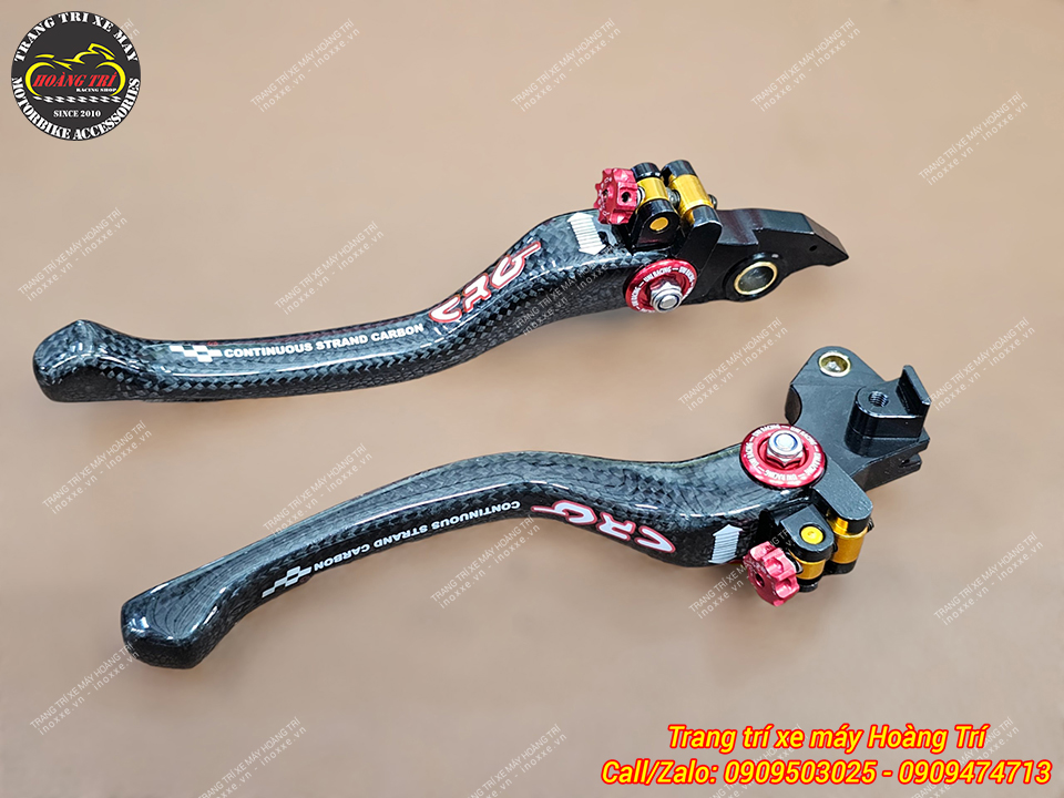 Tay thắng CRG Carbon lắp chuẩn Vario 2018/Airblade 125 2013-2023