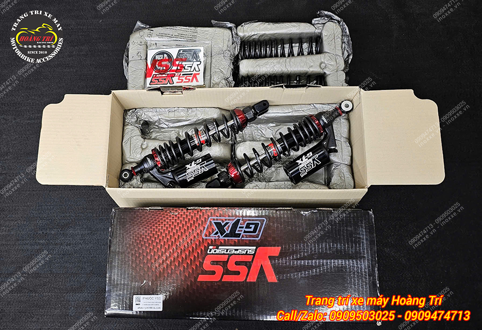 Phuộc bình dầu YSS G-TX lắp chuẩn cho xe PCX 160 hàng chính hãng Thái Lan