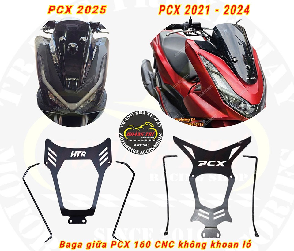 Baga giữa PCX 160 CNC không khoan lổ