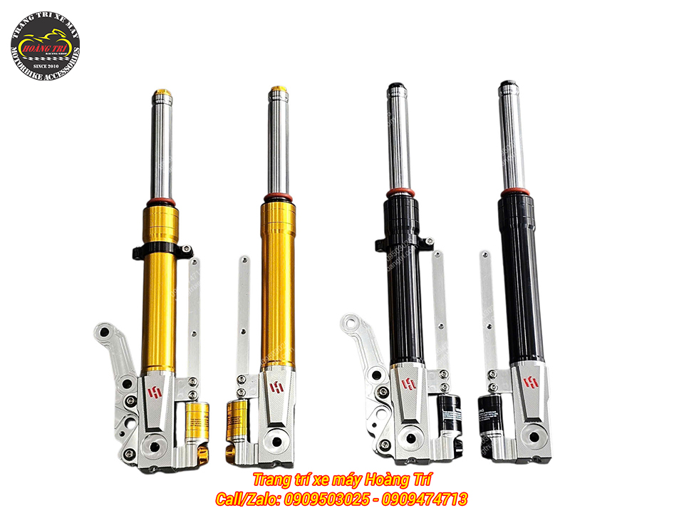 Phuộc trước Kingham độ cho xe máy điện Vento