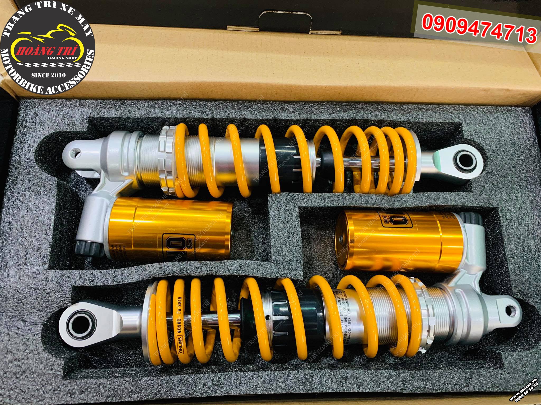 Phuộc bình dầu dưới Ohlins F cho xe Airblade. NVX. SH Ý, PCX