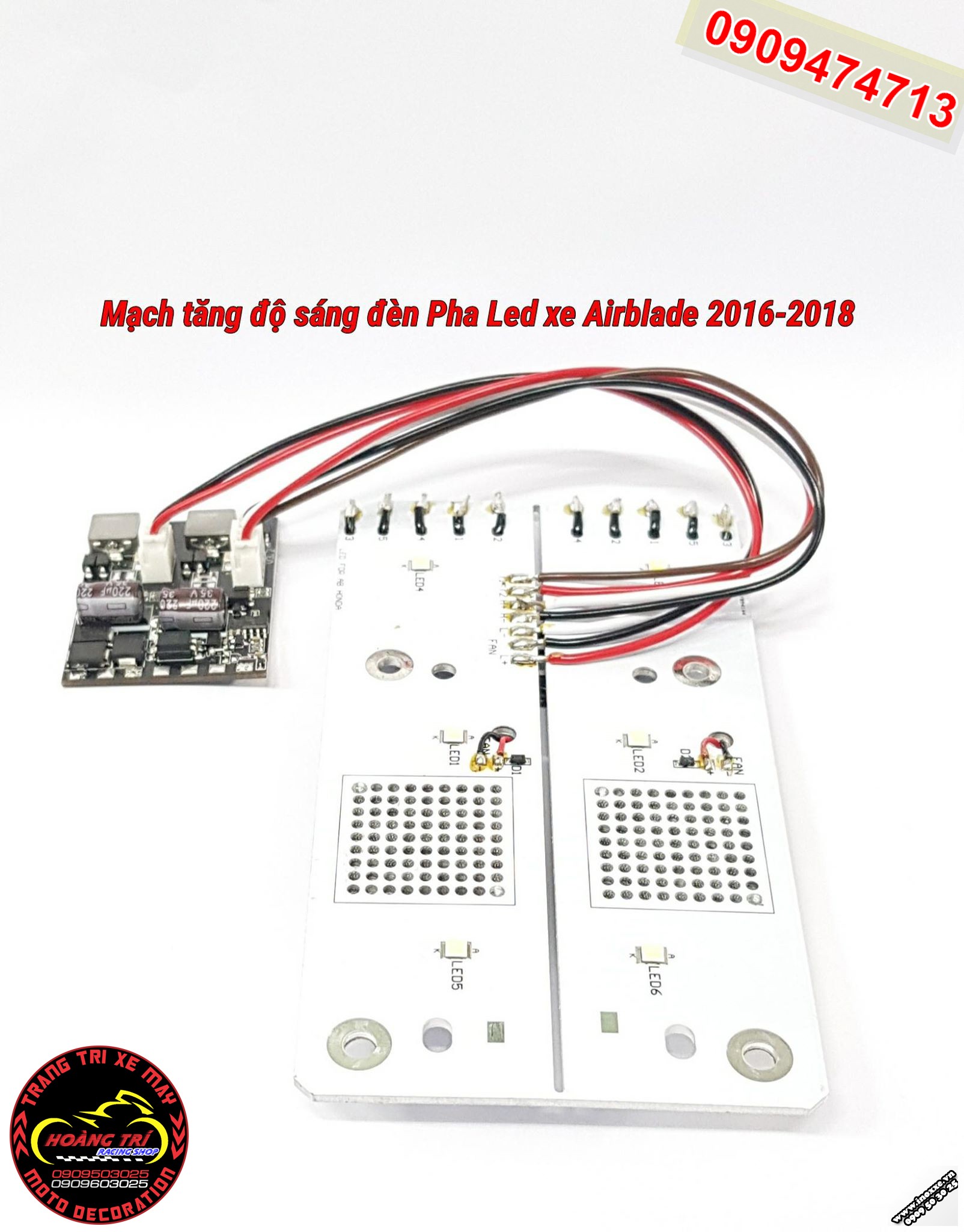 Mạch tăng sáng đèn Pha Led Airblade 2016