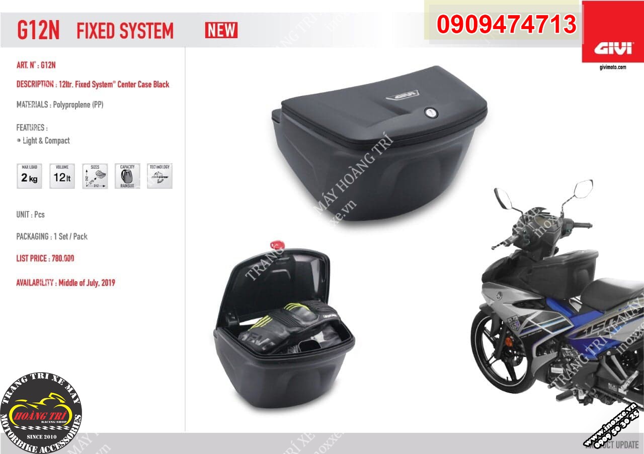 Thùng giữa Givi G12N