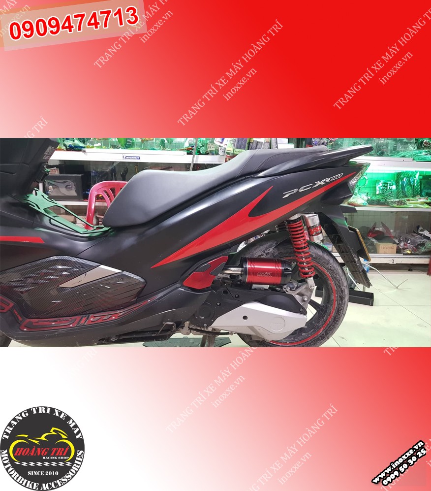 Pô e trụ GTR lắp cho PCX 2018