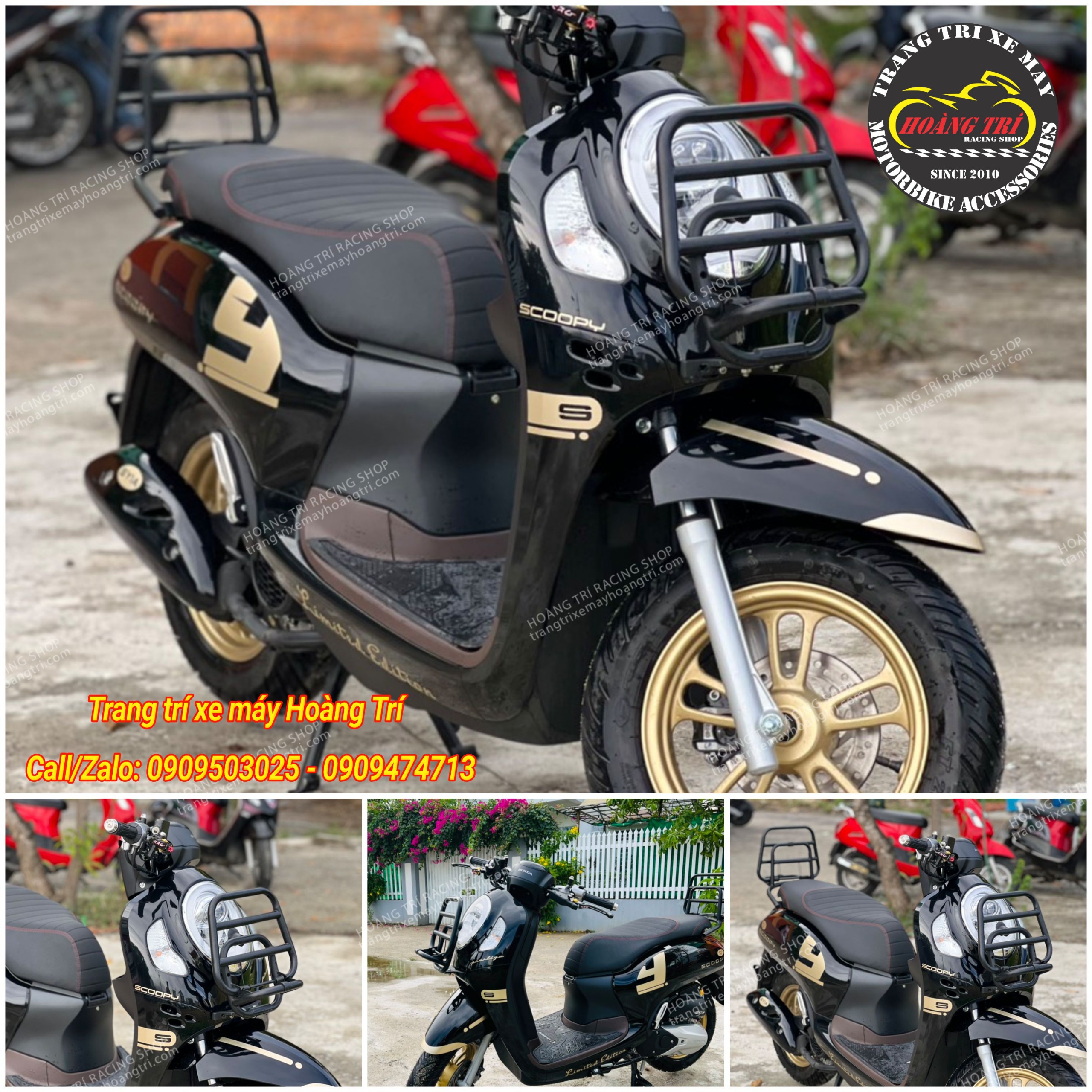 Độ Baga trước Vespa cho xe Scoopy / Genio