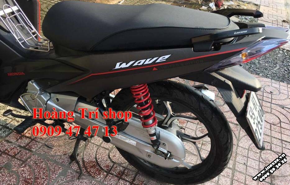 Phuộc sau Racing Boy lắp xe Wave RSX 2012