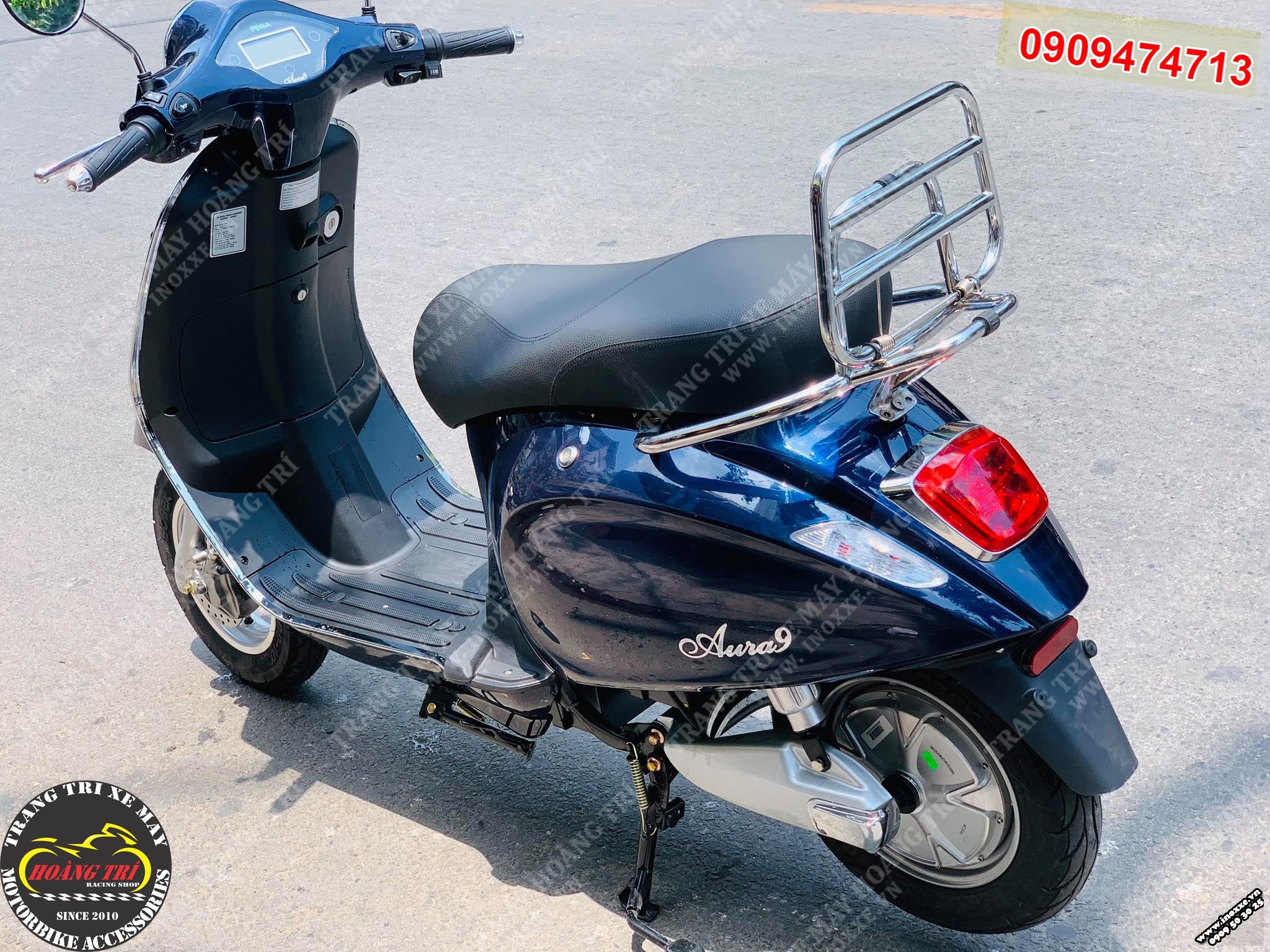 Baga sau Vespa lắp cho xe máy điện Aura 9