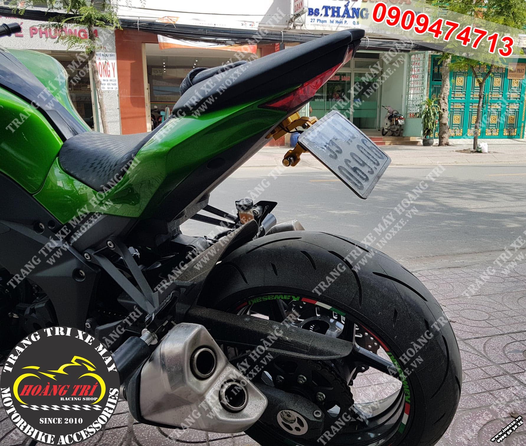 Độ Pad biển số Kawasaki Z1000