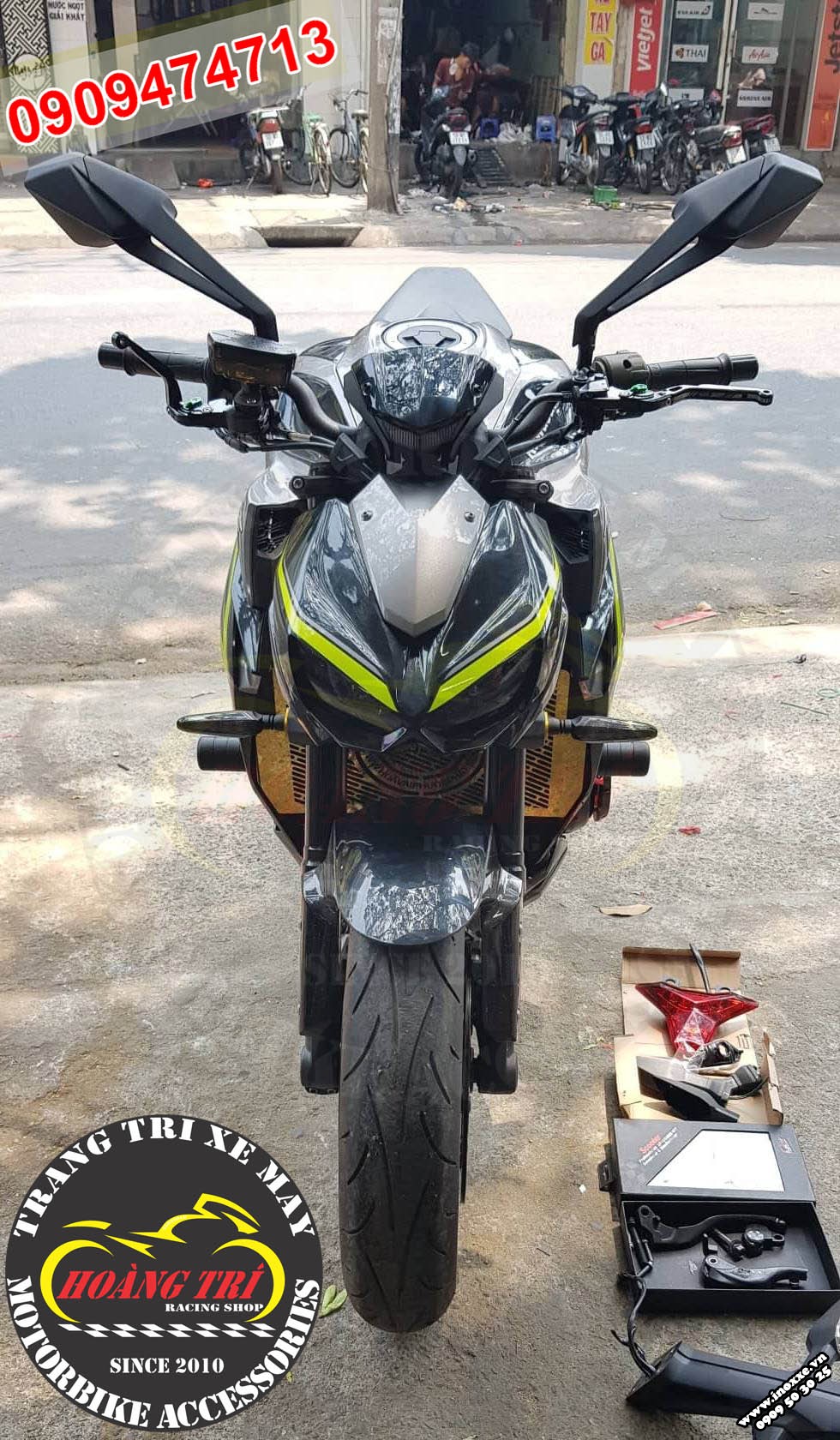 Tay thắng kiểu Kawasaki Z1000