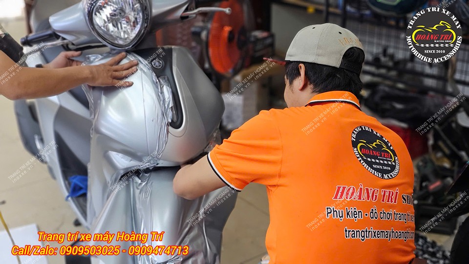 Dán decal đổi màu xe Yamaha Janus