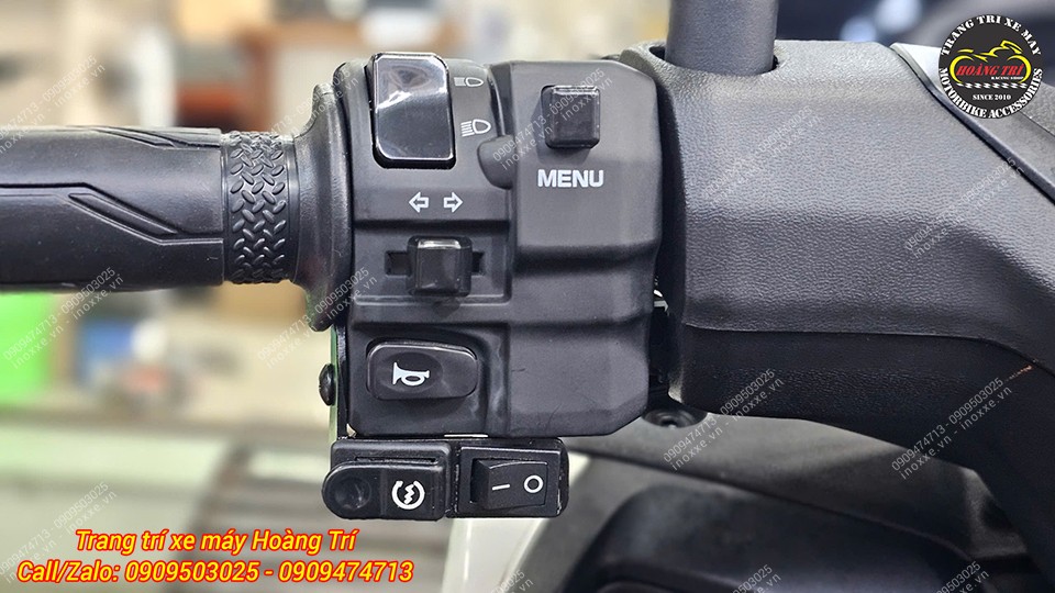 Lắp công tắc tắt mở đèn cho xe Yamaha Nmax