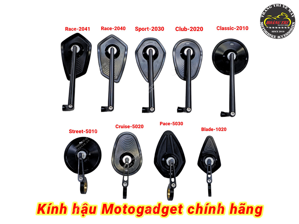 Tổng hợp kính hậu Motogadget chính hãng