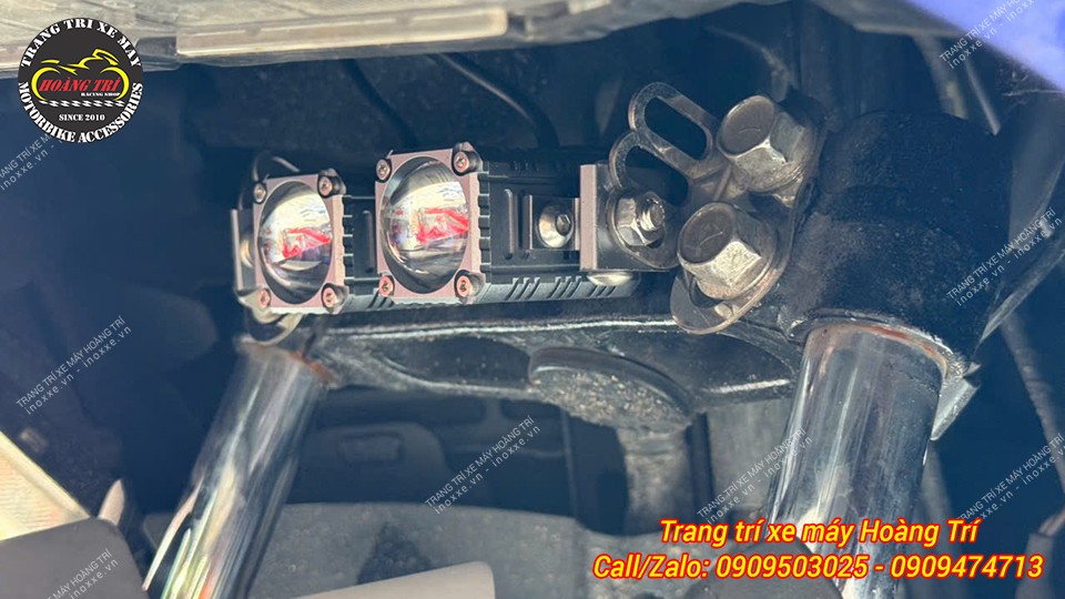 Lắp đèn trợ sáng cho xe NVX
