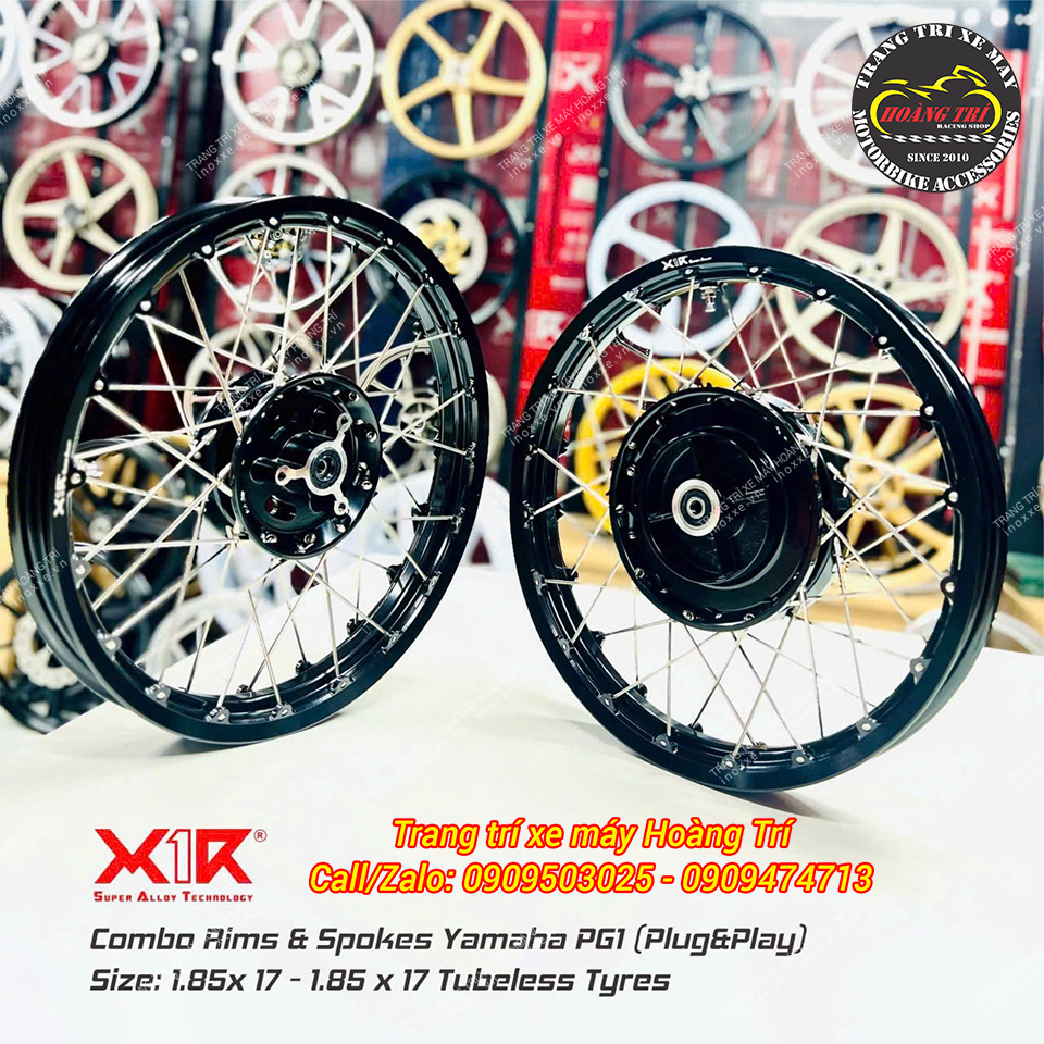 Bộ bánh căm X1R 17 inch lắp chuẩn cho xe PG-1