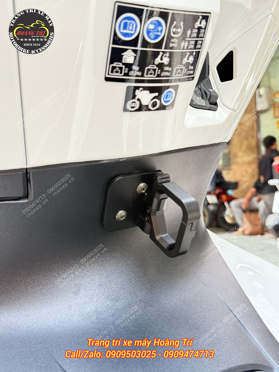 Móc treo đồ PCX - Móc nhôm CNC
