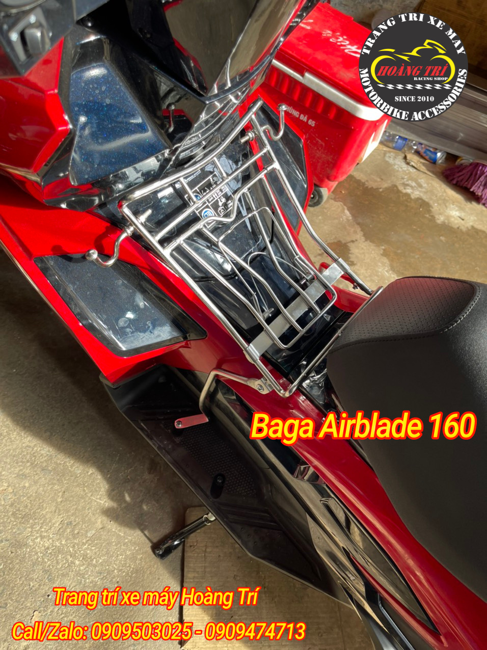 Baga Airblade 160 - inox dày 10 li