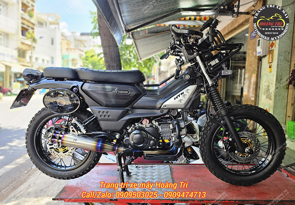 Full set pô 6 nòng titan HTR cho xe Yamaha PG-1