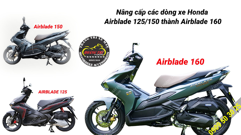 Lên đời xe Airblade 125/150 thành Airblade 160 2022