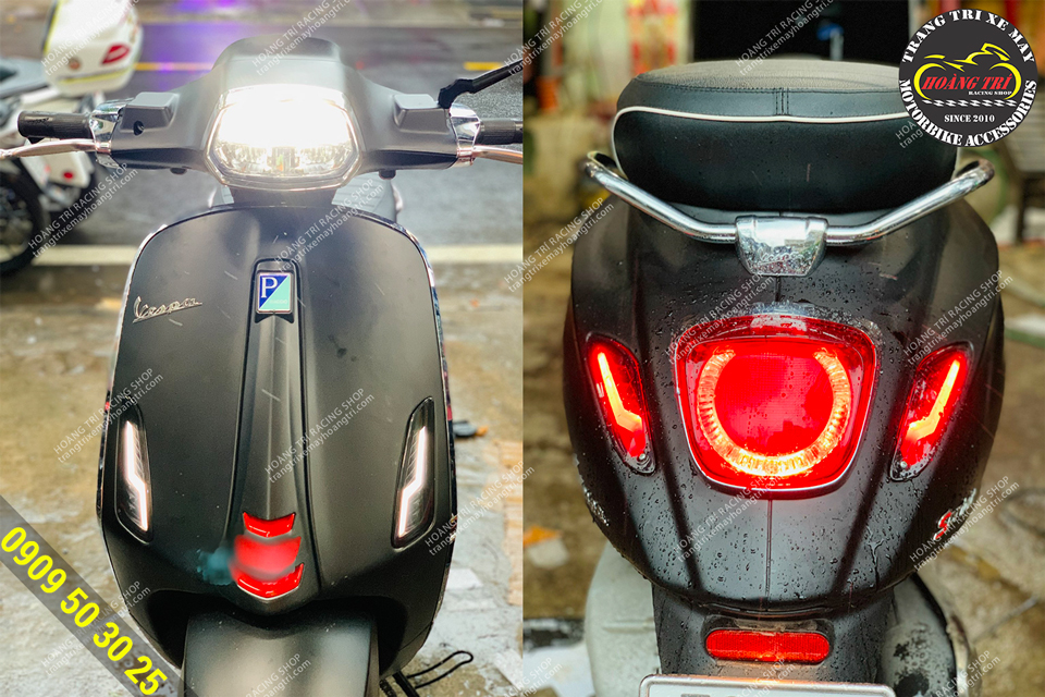 Bộ đèn xi nhan Led Tun trước sau Vespa Sprint - Vespa Primavera