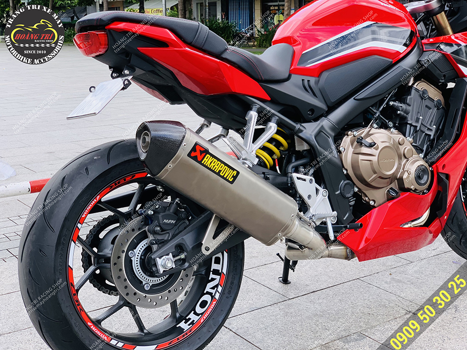 Pô Akrapovic chính hãng độ cho xe CBR650R