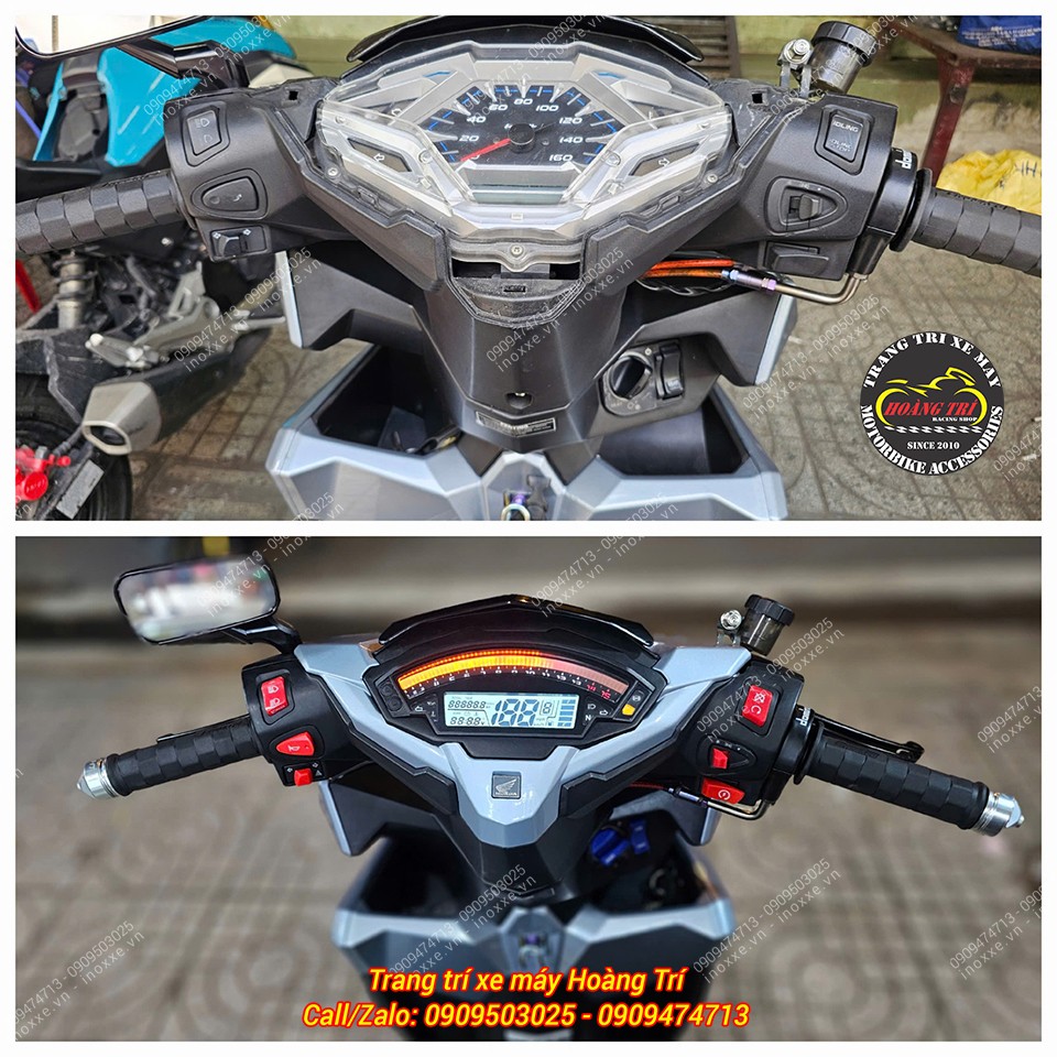Độ đồng hồ ZX10R cho xe Vario/Click Thái