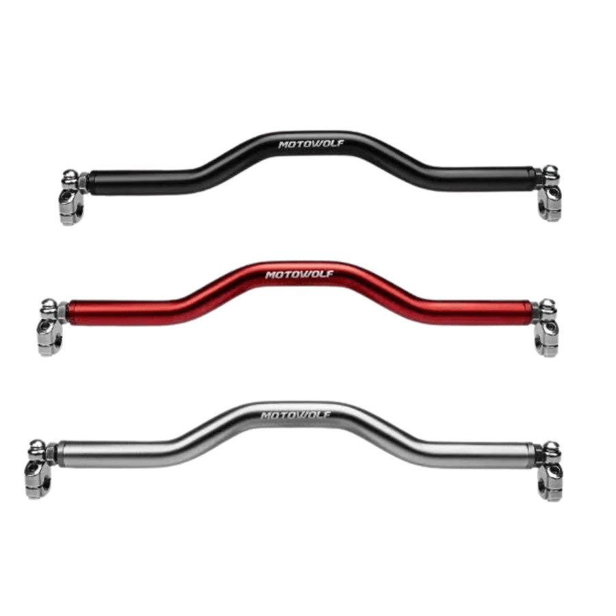 Thanh ngang ghi đông MotoWolf HB8 gắn chân kính hậu