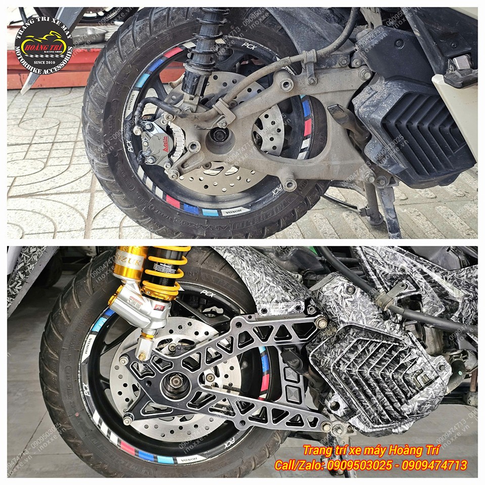 Gấp nhôm PCX 160 chính hãng Semspeed