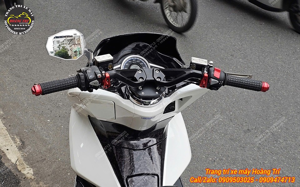 Ghi đông nhôm Batman JGZ độ cho xe PCX