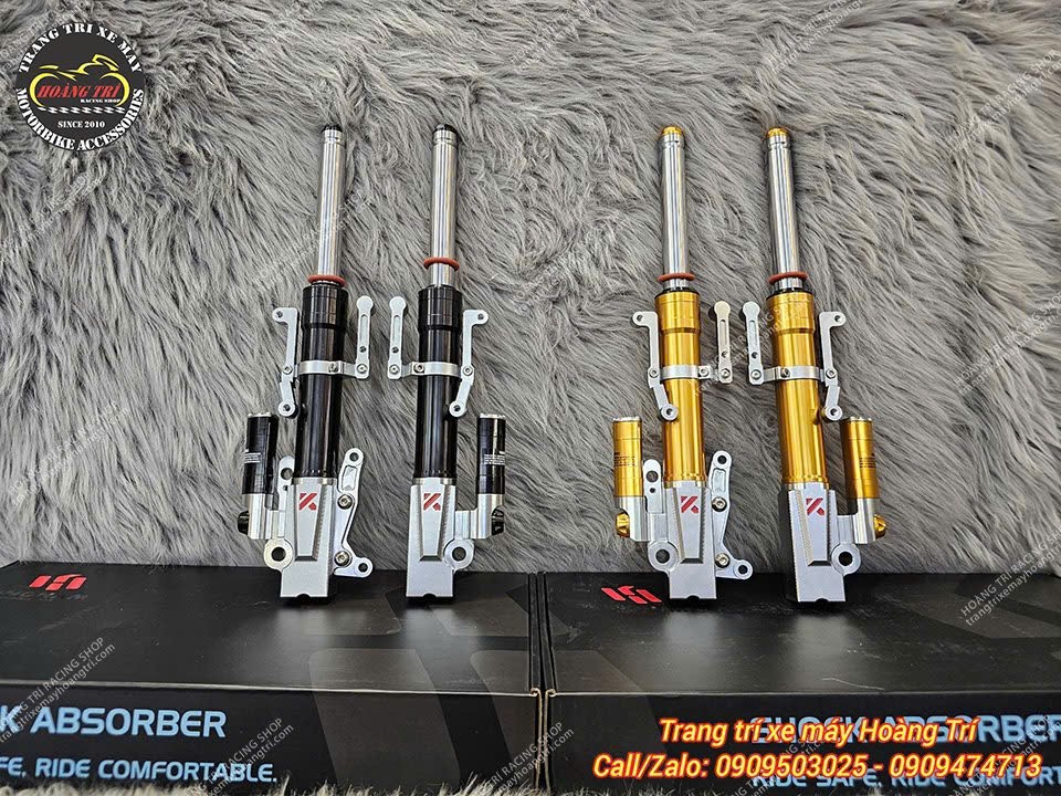 Phuộc trước Kingham độ cho xe máy điện Vero X
