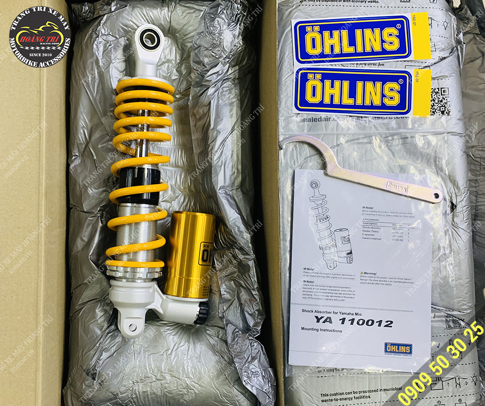 Phuộc Ohlins bình dầu dưới Mio 125 YA110012 chính hãng Thái Lan