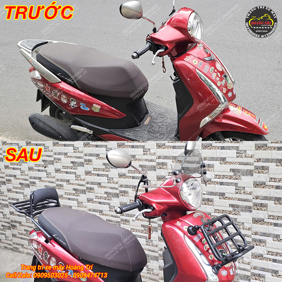 Baga trước xe Yamaha Latte kiểu Vespa