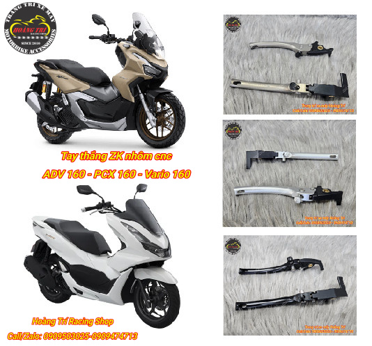 Tay thắng nhôm cnc dành cho Vario 160, PCX 160, ADV 160