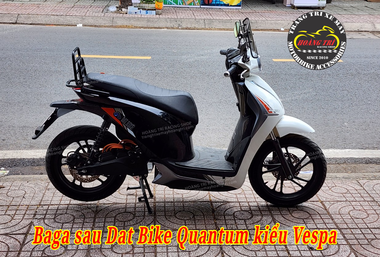 Baga sau xe máy điện Dat Bike Quantum kiểu Vespa