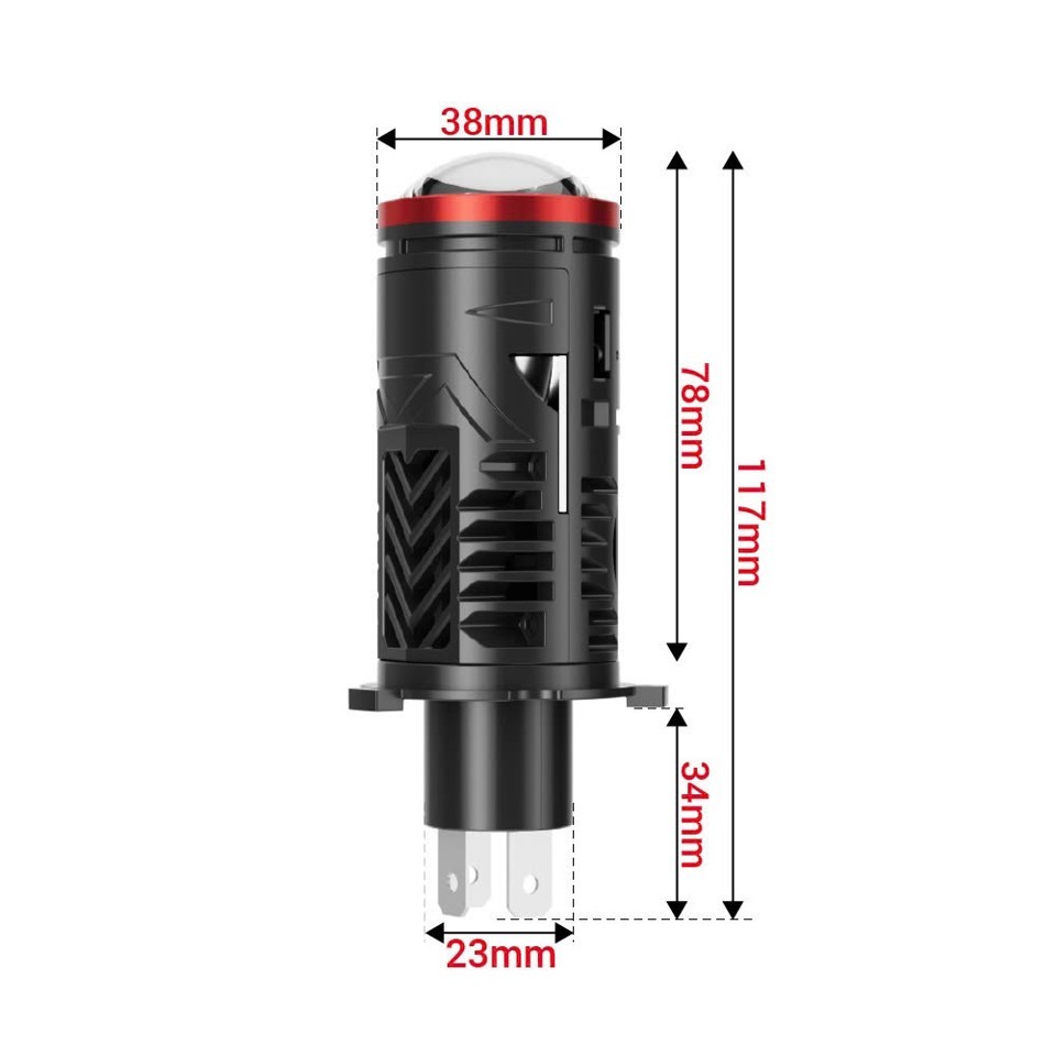 Bóng đèn pha led TJ-H4 Red 65w