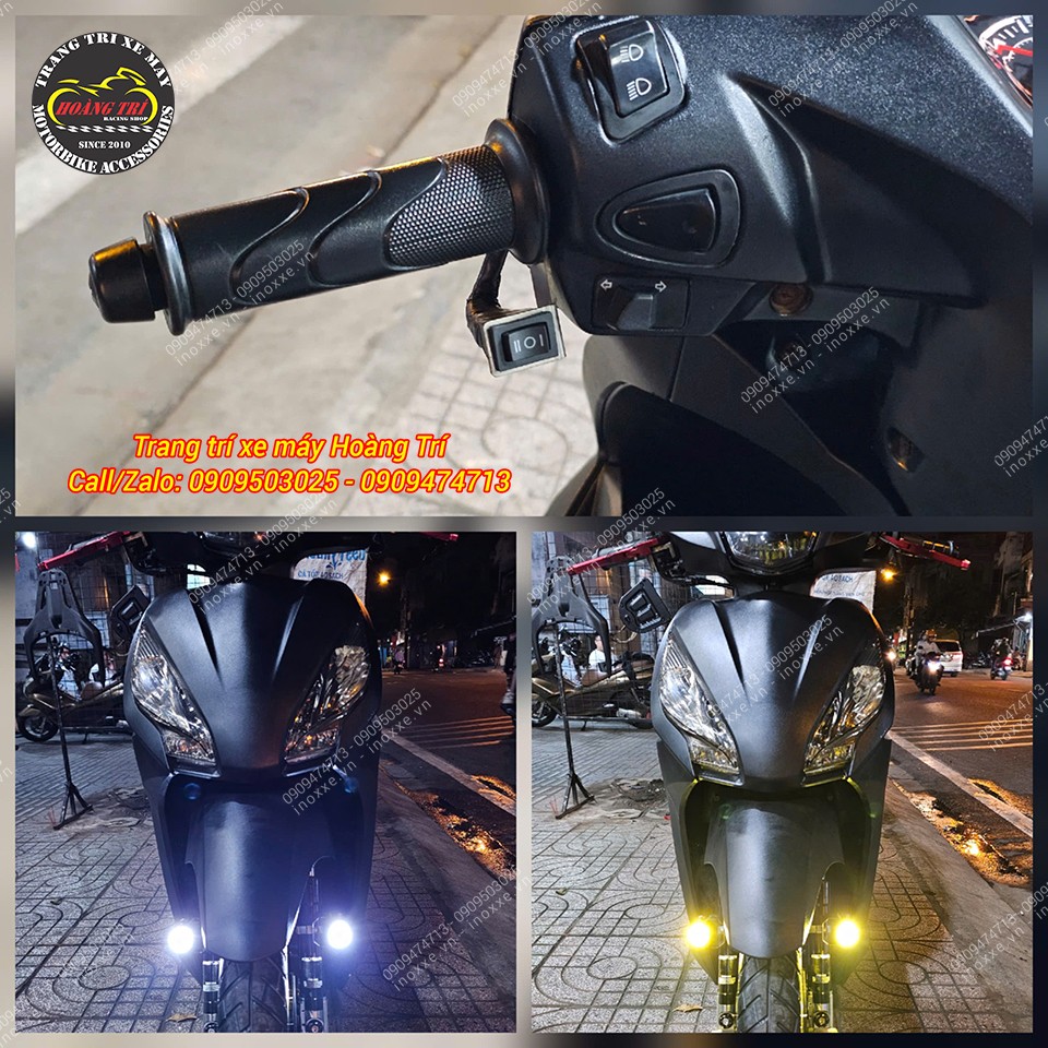 Lắp đèn trợ sáng cho xe Vision