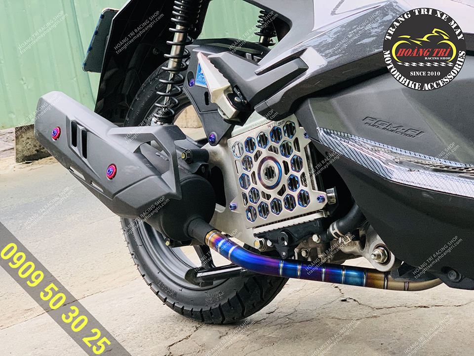 Cổ pô titan Airblade 125/150/160