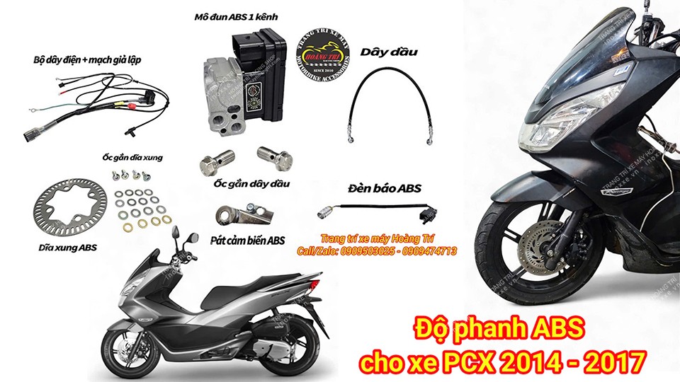 Độ phanh ABS cho xe PCX 2014-2020
