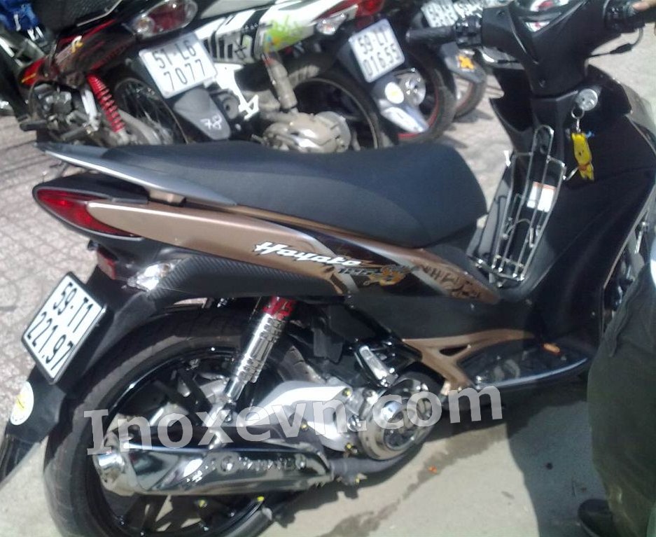 Phụ tùng inox xe hayate-Vỏ phuộc sau