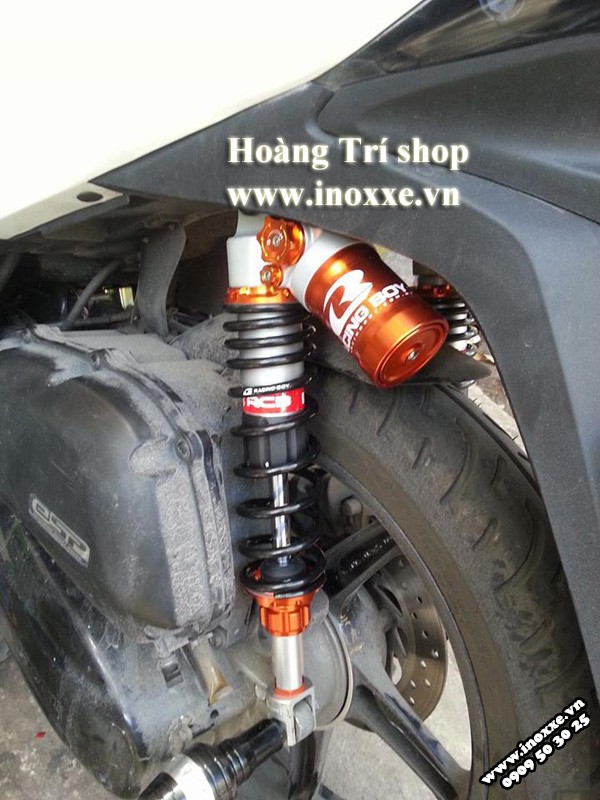 Phuộc sau Racing Boy bình dầu 2016 độ SH Việt Nam