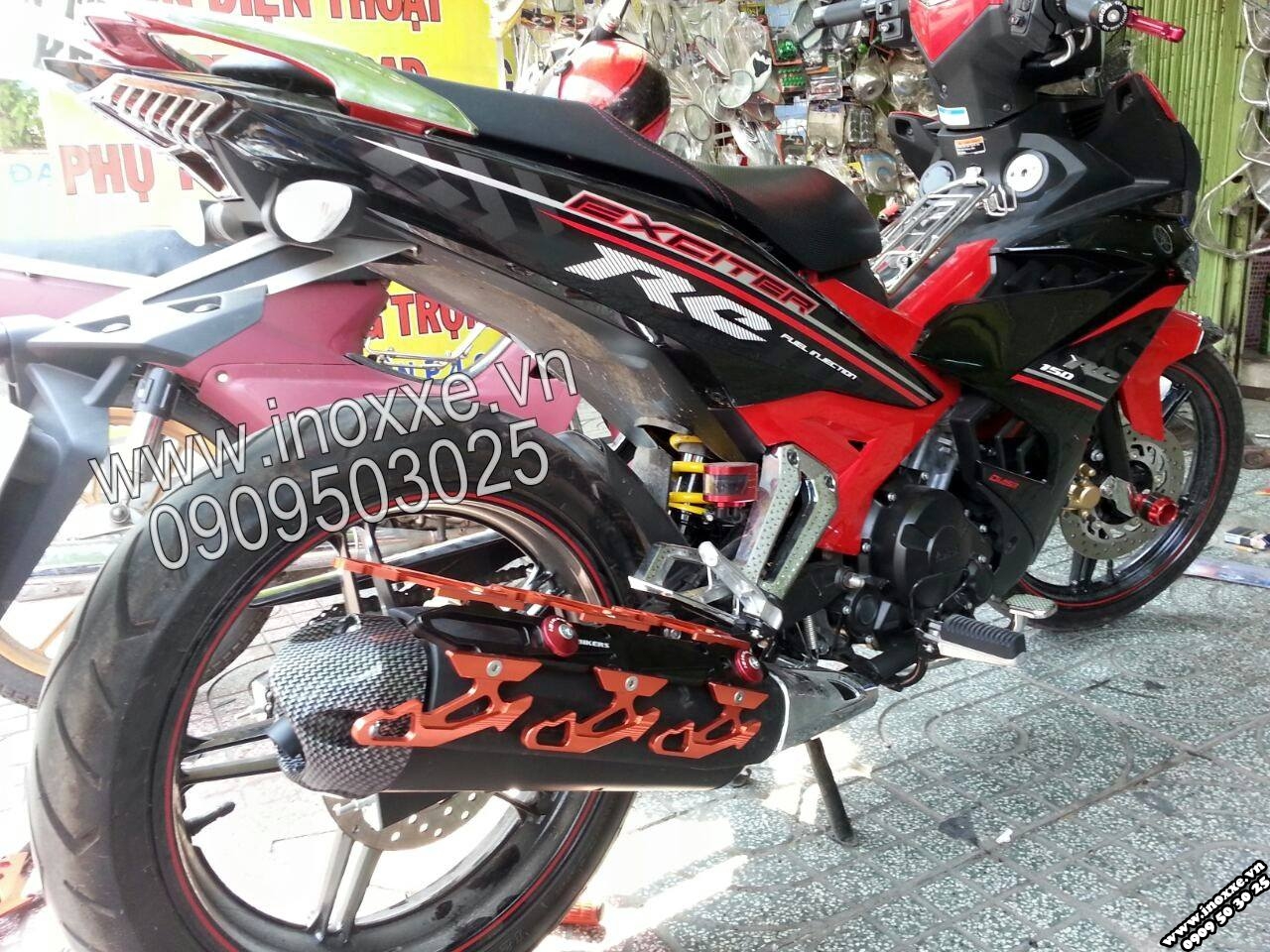 Ốp pô Bikers nhôm Exciter 2015