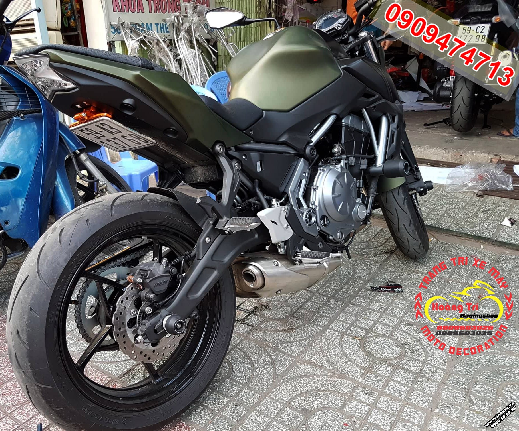 Độ pat biển số Kawasaki Z900